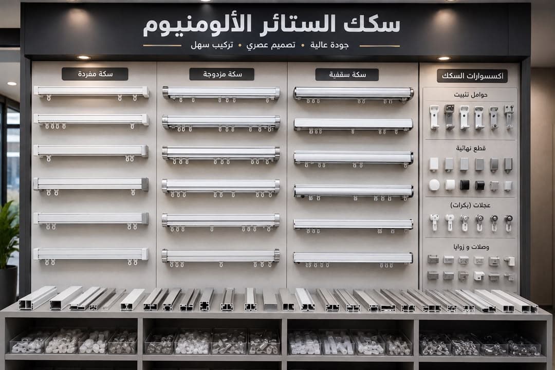 اجود انواع حامل الستائر المصنوعة من الألمنيوم
